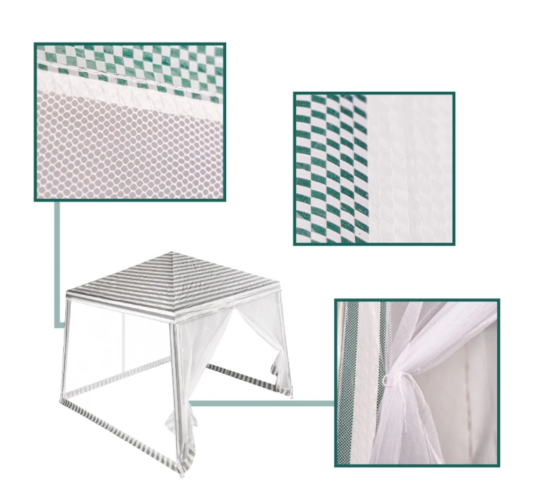 Lauko pavėsinė 2,4x2,4 m, balta