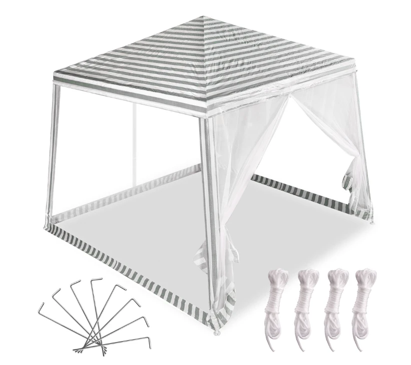 Lauko pavėsinė 2,4x2,4 m, balta