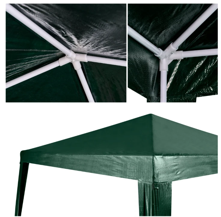 Lauko pavėsinė 2,5x2,5 m, žalia