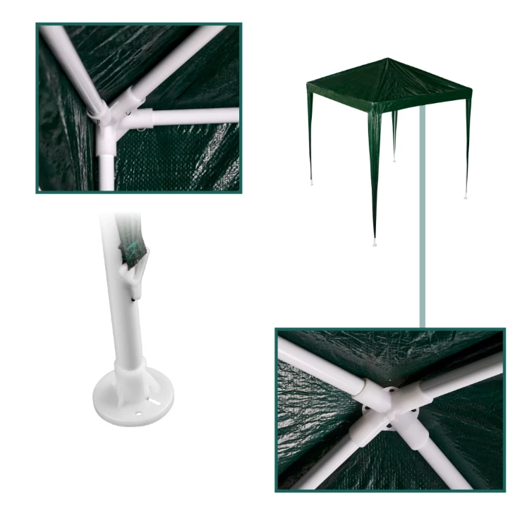 Lauko pavėsinė 2x2 m, žalia