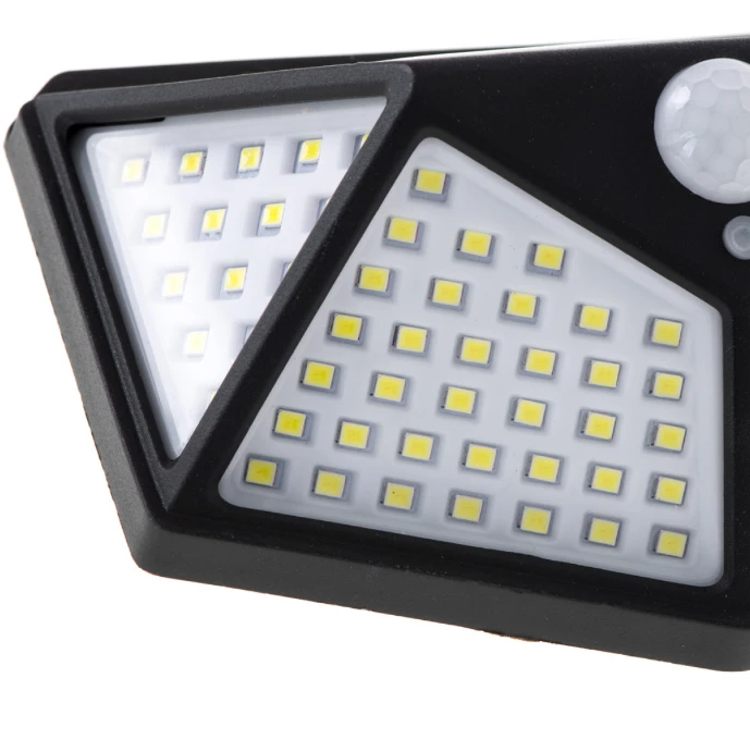 Lauko šviestuvas su saulės baterija, 100 LED