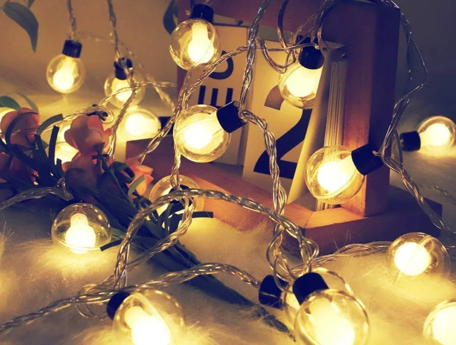 LED lempučių girlianda sodui, 3,8m
