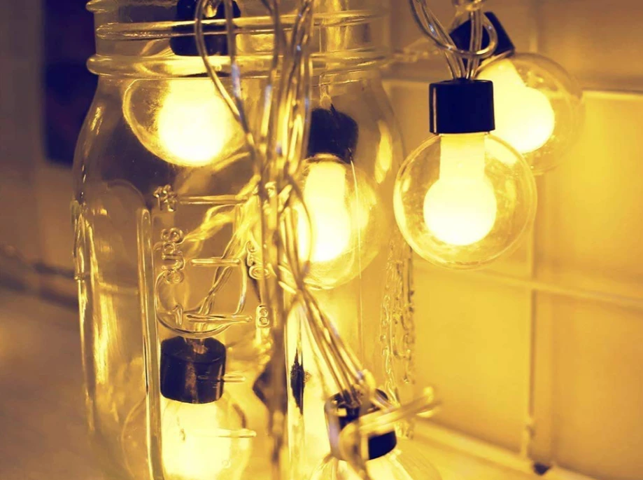 LED lempučių girlianda sodui, 3,8m