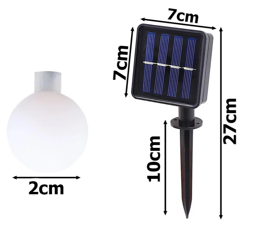 LED lempučių girlianda sodui, 6,9m