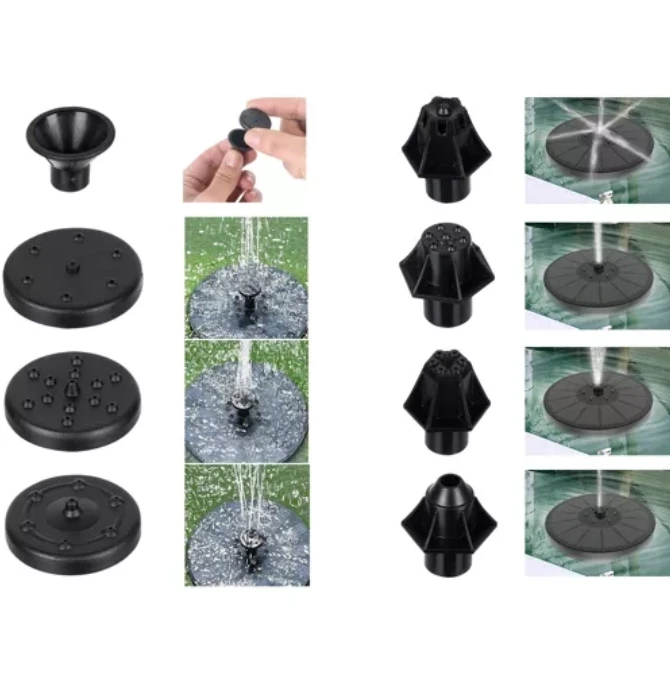 LED sodo fontanas su saulės baterija