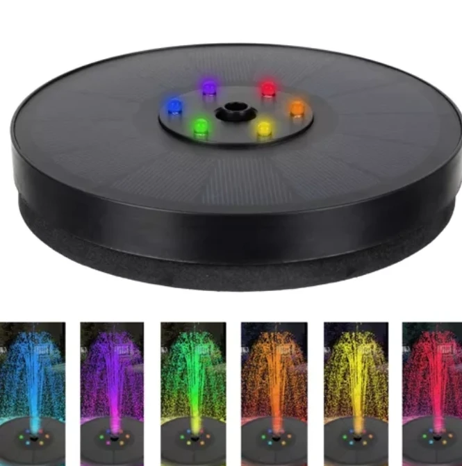 LED sodo fontanas su saulės baterija