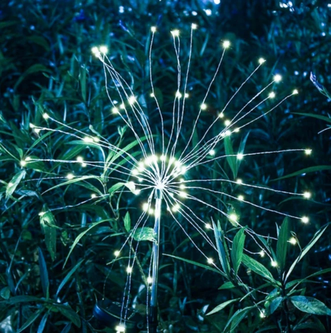 LED Sodo šviestuvai su saulės baterija Dandelion, 2 vnt.