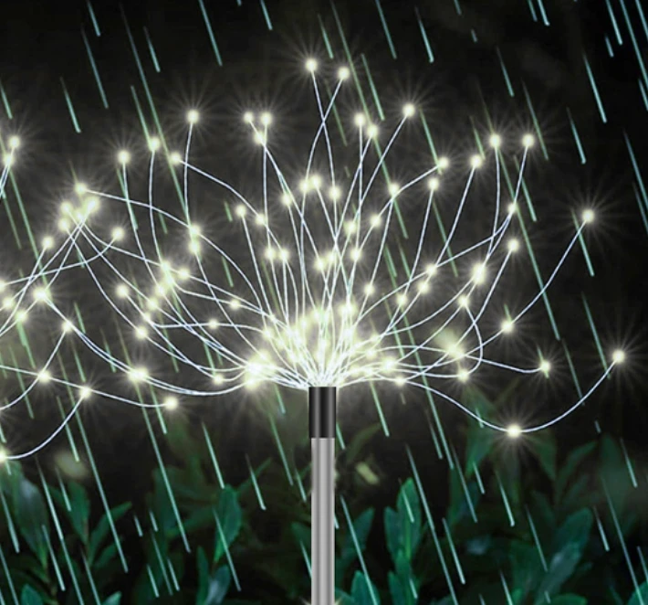 LED Sodo šviestuvai su saulės baterija Dandelion, 2 vnt.