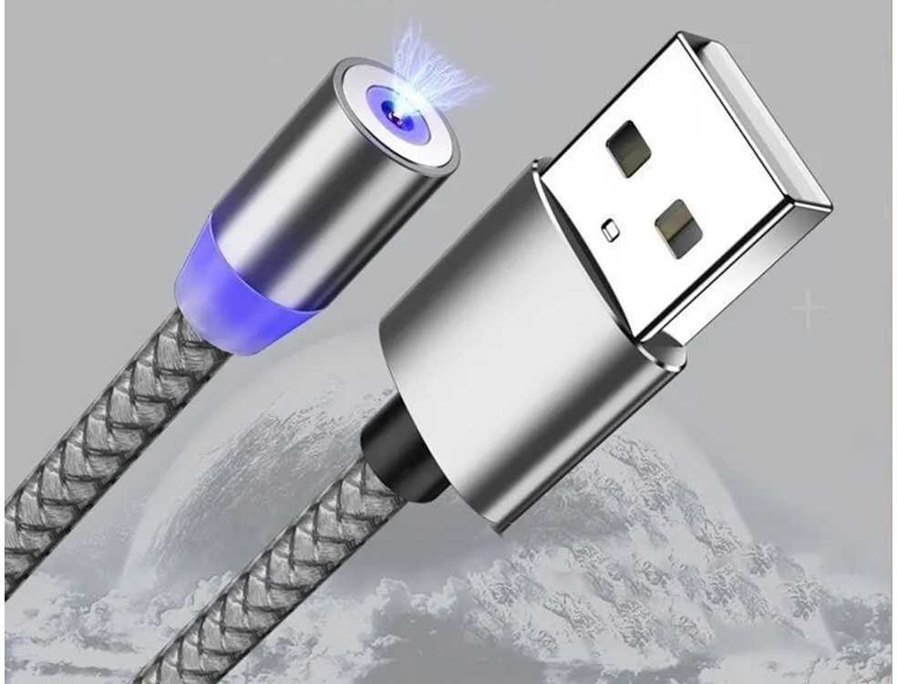 Magnetinis įkrovimo laidas 3w1 micro typ-c