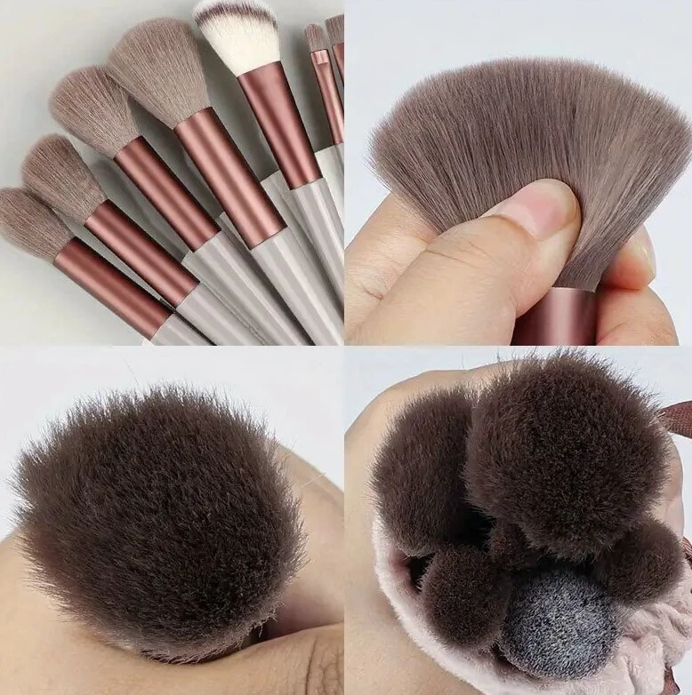 Makiažo šepetėlių rinkinys Soft Fluffy, 13vnt.
