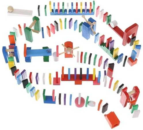 Medinis domino su priedais, 407vnt. elementų
