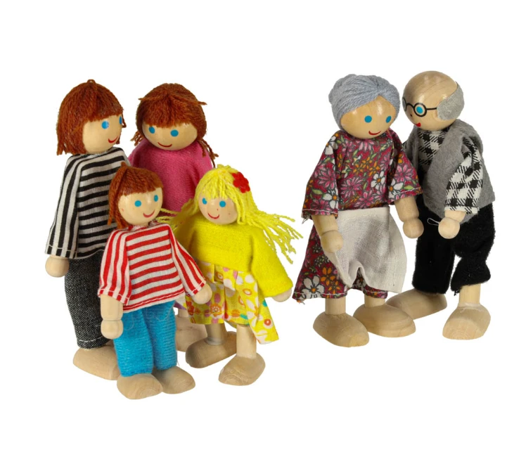 Miniatiūrinių lėlių rinkinys, 6 vnt