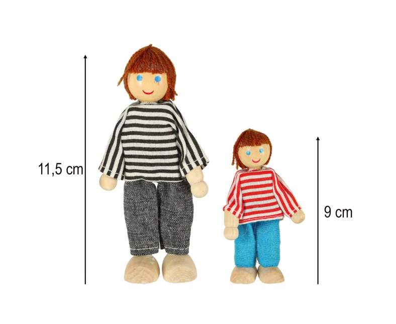 Miniatiūrinių lėlių rinkinys, 6 vnt