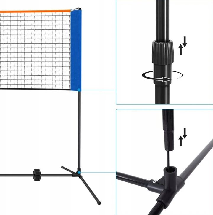 Nešiojamas badmintono tinklas, 3m