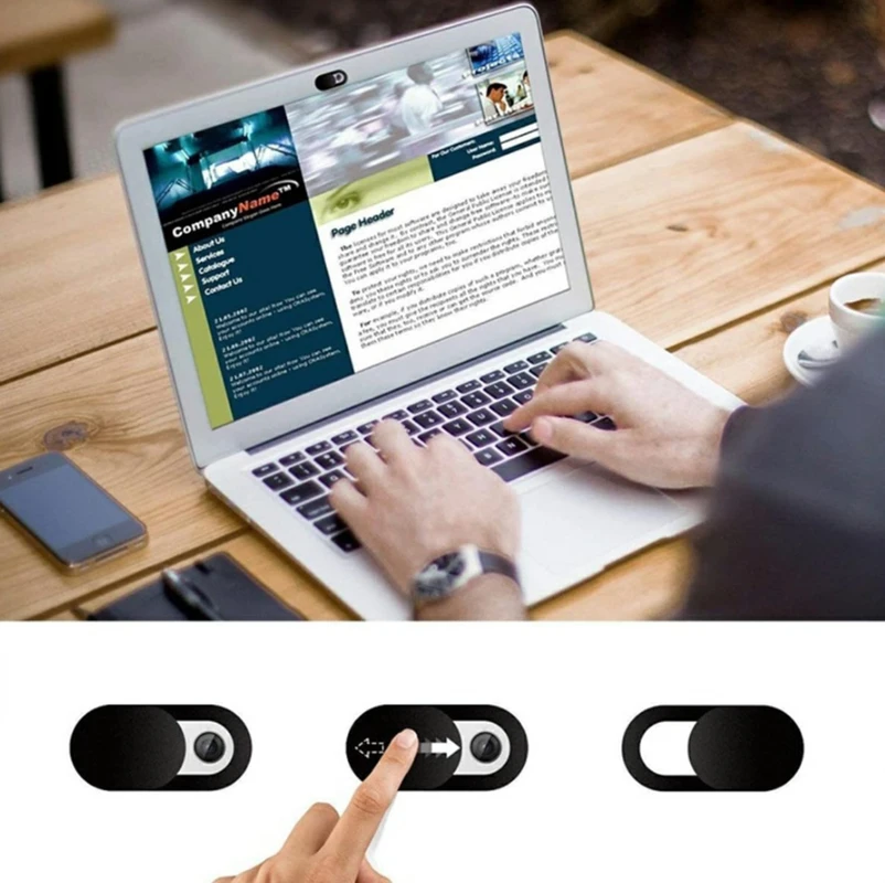 Nešiojamojo kompiuterio kameros dangtelis, 2 vnt.