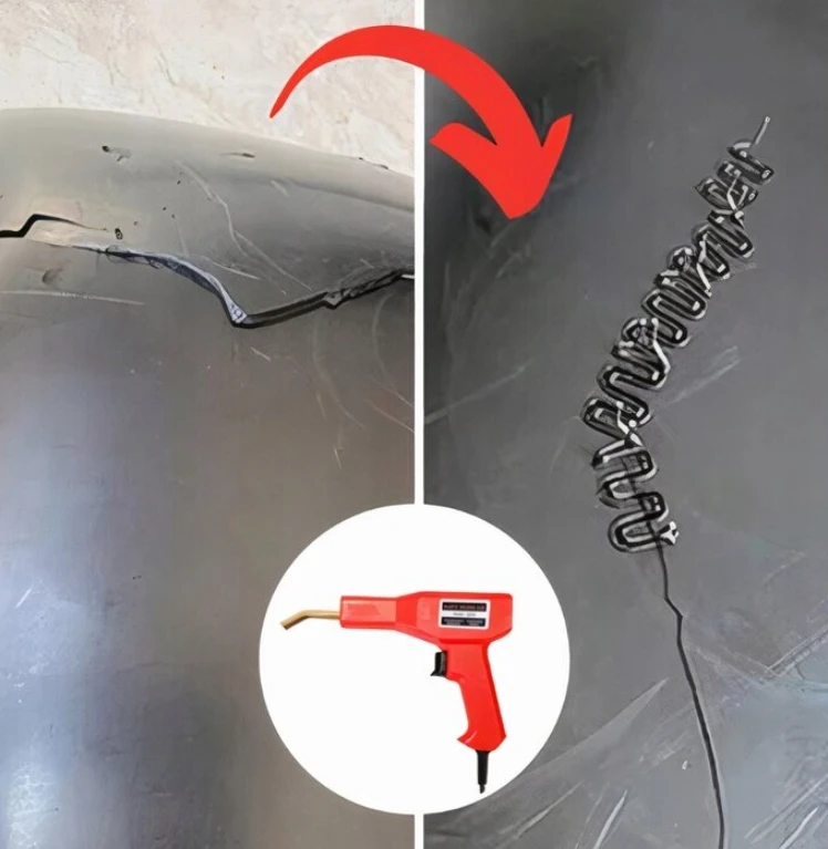 Plastiko suvirinimo aparatas su 200 dygsnių