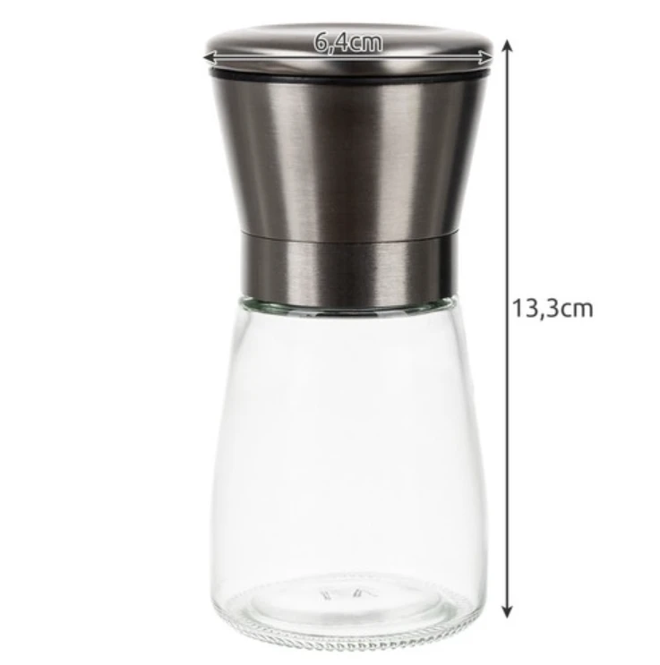 Rankinis pipirų ir druskos malūnėlis, 190 ml, 2vnt.