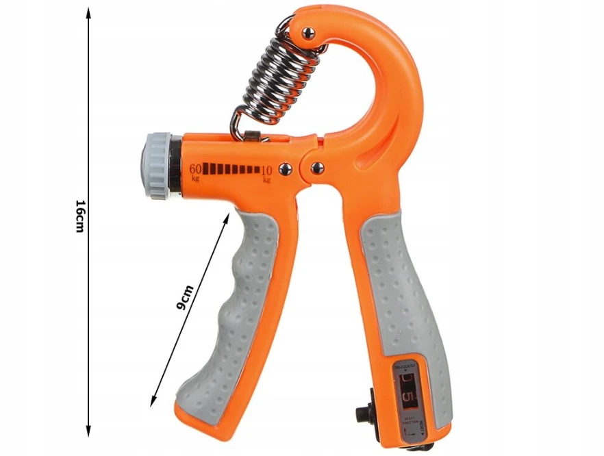Rankų treniruoklis, espanderis su skaičiavimo mechanizmu ir stiprumo reguliavimu 10-60kg