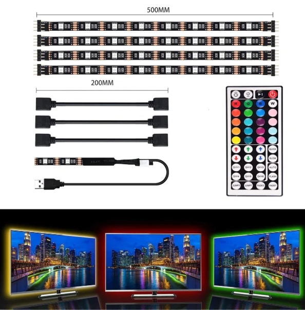 RGB LED juosta televizoriui