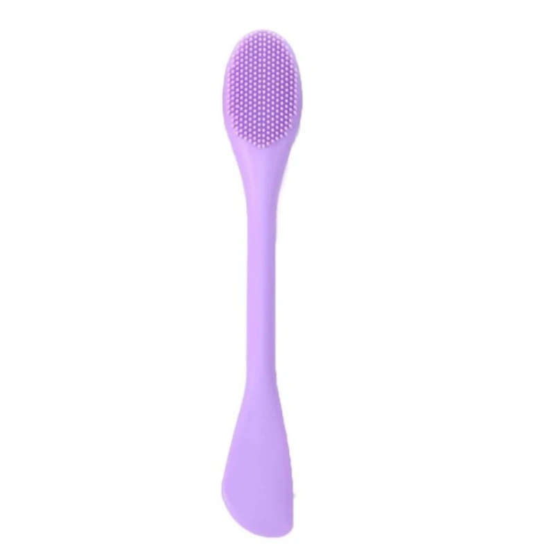Silikoninis veido valymo šepetėlis, violetinis
