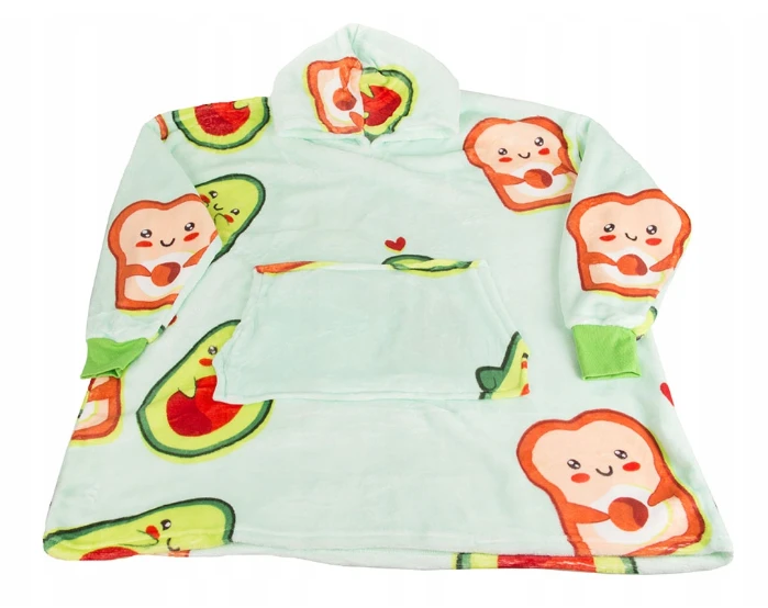 Šiltas Pledas - Džemperis "Avokadas 2in1" oversize, XXL