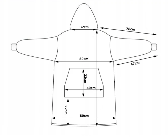 Šiltas Pledas - Džemperis "Koala 2in1" oversize, XXL
