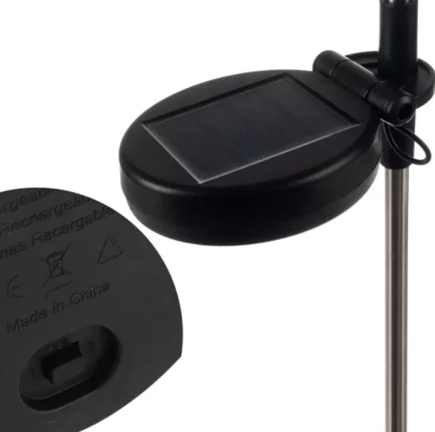 Sodo LED žibintai su saulės kolektoriumi, 2 vnt.