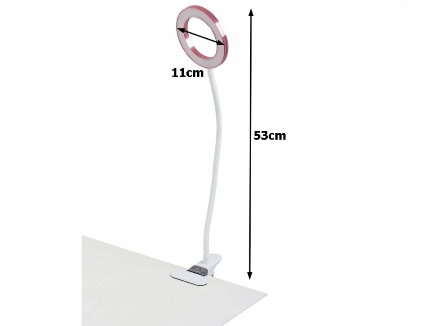 Stalinė lempa su spaustuku, LED, USB