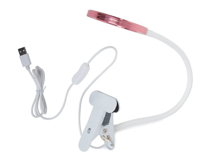 Stalinė lempa su spaustuku, LED, USB