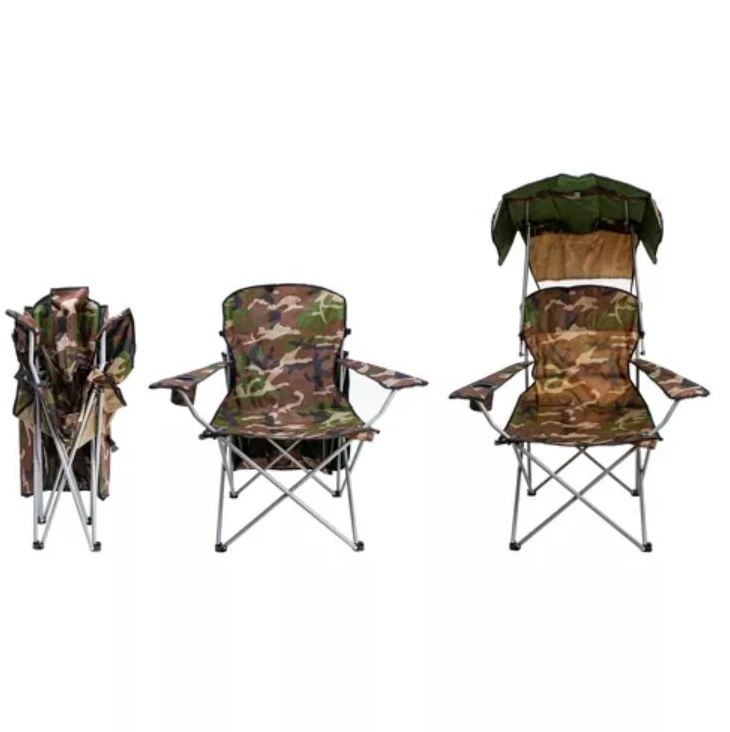 Sulankstoma žvejybos kėdė su stogeliu, Camo, 92 x 128.5 cm