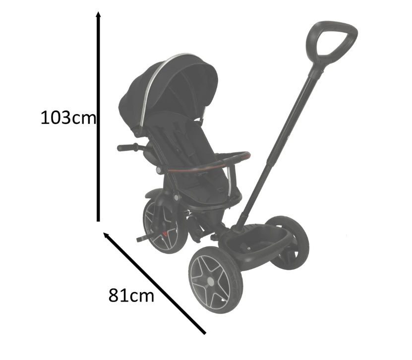 Triratukas Trike Fix Elite, juodas