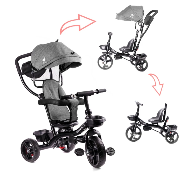 Triratukas Trike Fix Lite, pilkas