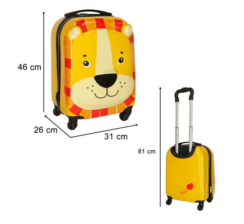 Kelioninis Vaikiškas lagaminas KX3963, oranžinis
