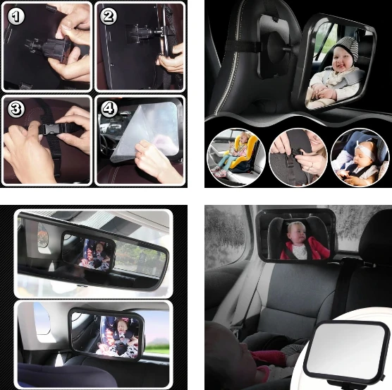 Veidrodis vaikams stebėti automobilyje