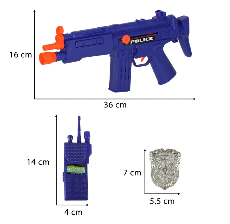 Žaislinis policijos amunicijos rinkinys, KX3273