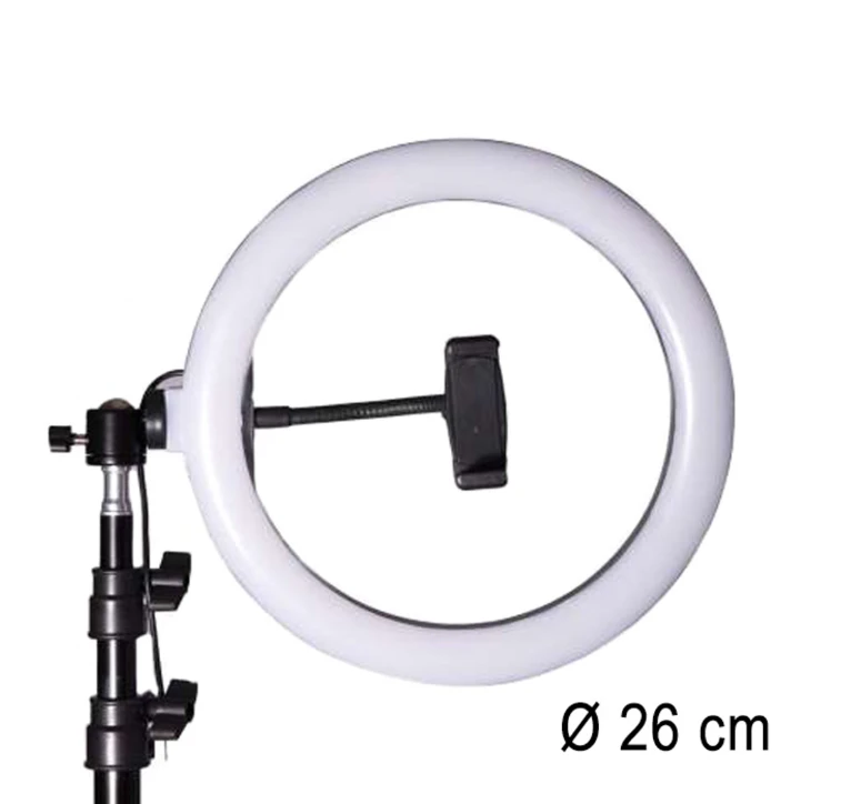 Žiedinė lempa su trikoju stovu KX6824