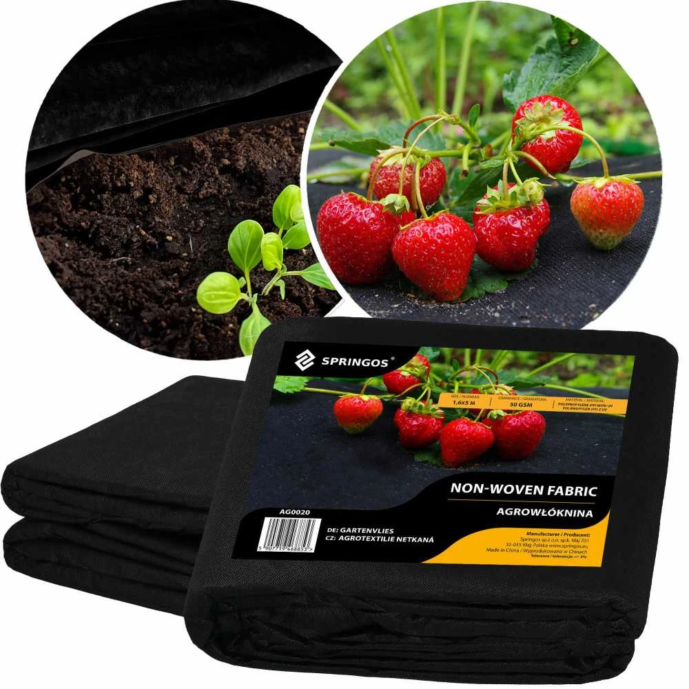 Springos Agrotekstilė nuo piktžolių 1,6x5 m 50g/m2