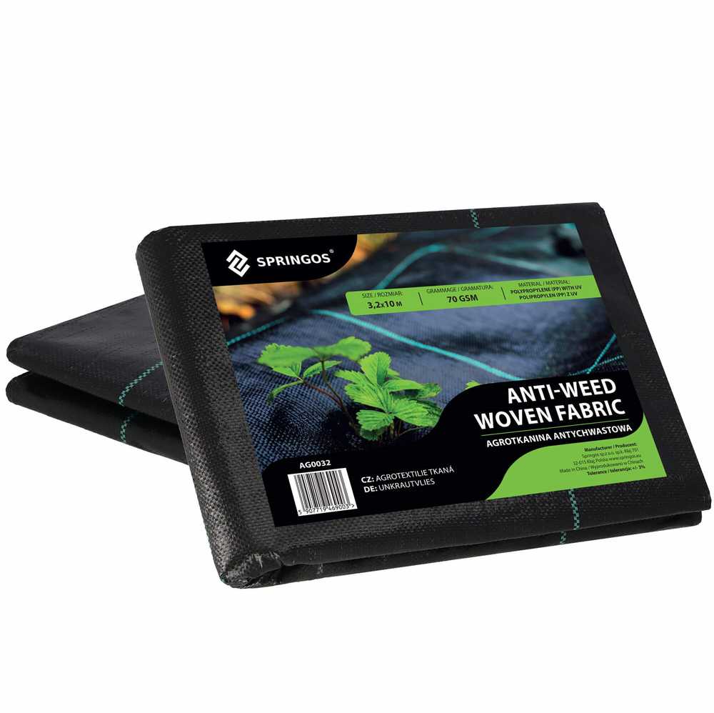 Springos Agrotekstilė nuo piktžolių 3,2x10 m, 70 g/m2