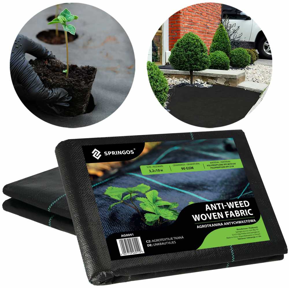 Agrotekstilė nuo piktžolių Springos 90g/m2 3,2x10 m