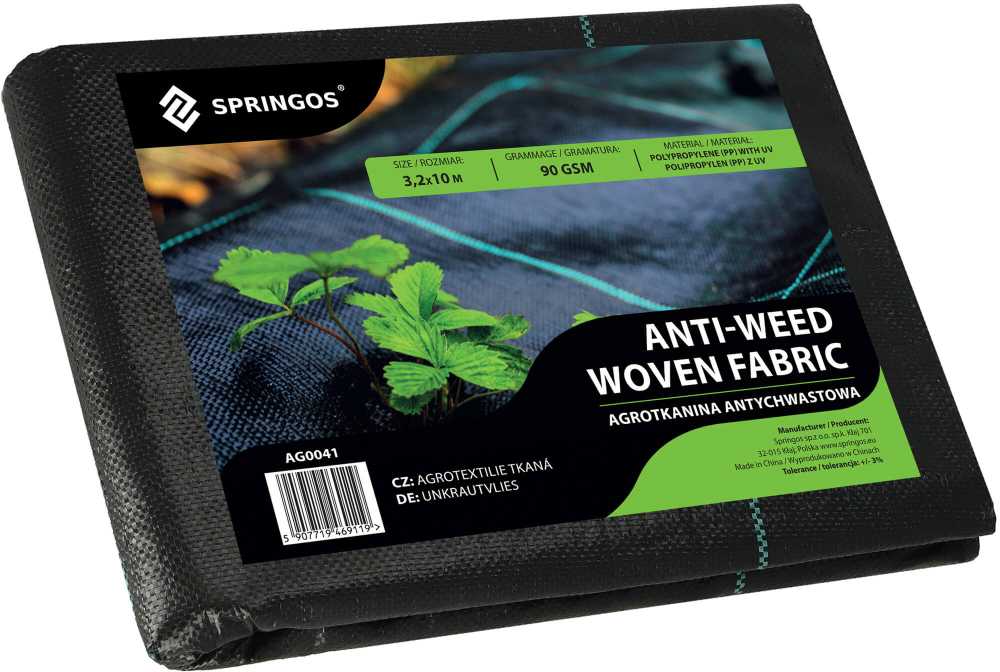 Agrotekstilė nuo piktžolių Springos 90g/m2 3,2x10 m