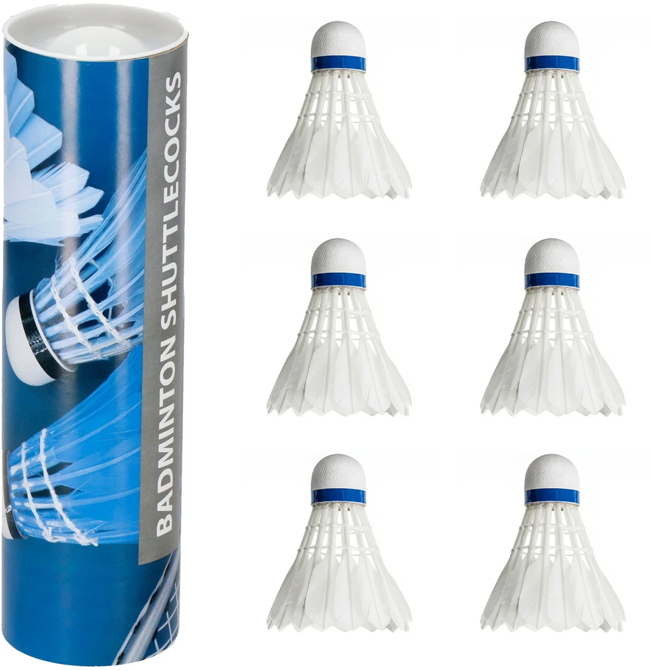 Badmintono musytės- plunksnelės Springos, 6 vnt.