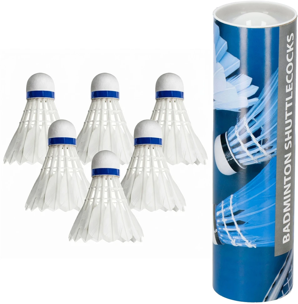 Badmintono musytės- plunksnelės Springos, 6 vnt.