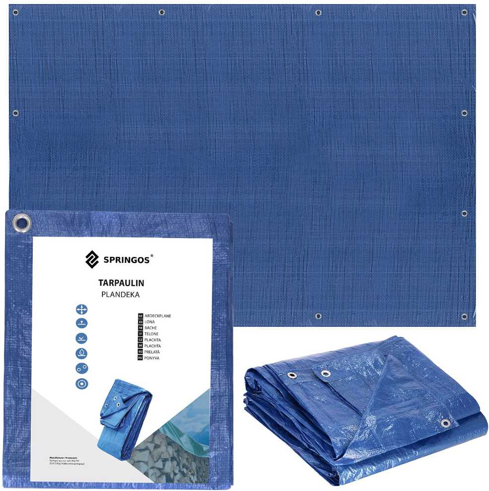 Springos GA2121 PLANDEKA 3 X 4 M mėlyna