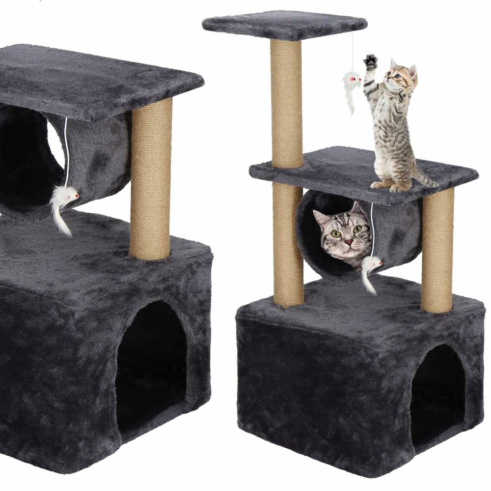 Kačių draskyklė Springos Multi-Level Cat House, 31 cm x 31 cm x 62 cm