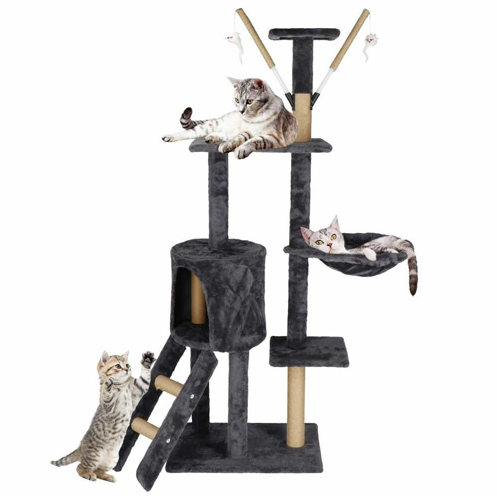 Kačių draskyklė Springos Multi-Level Cat House, 90 cm x 35 cm x 145