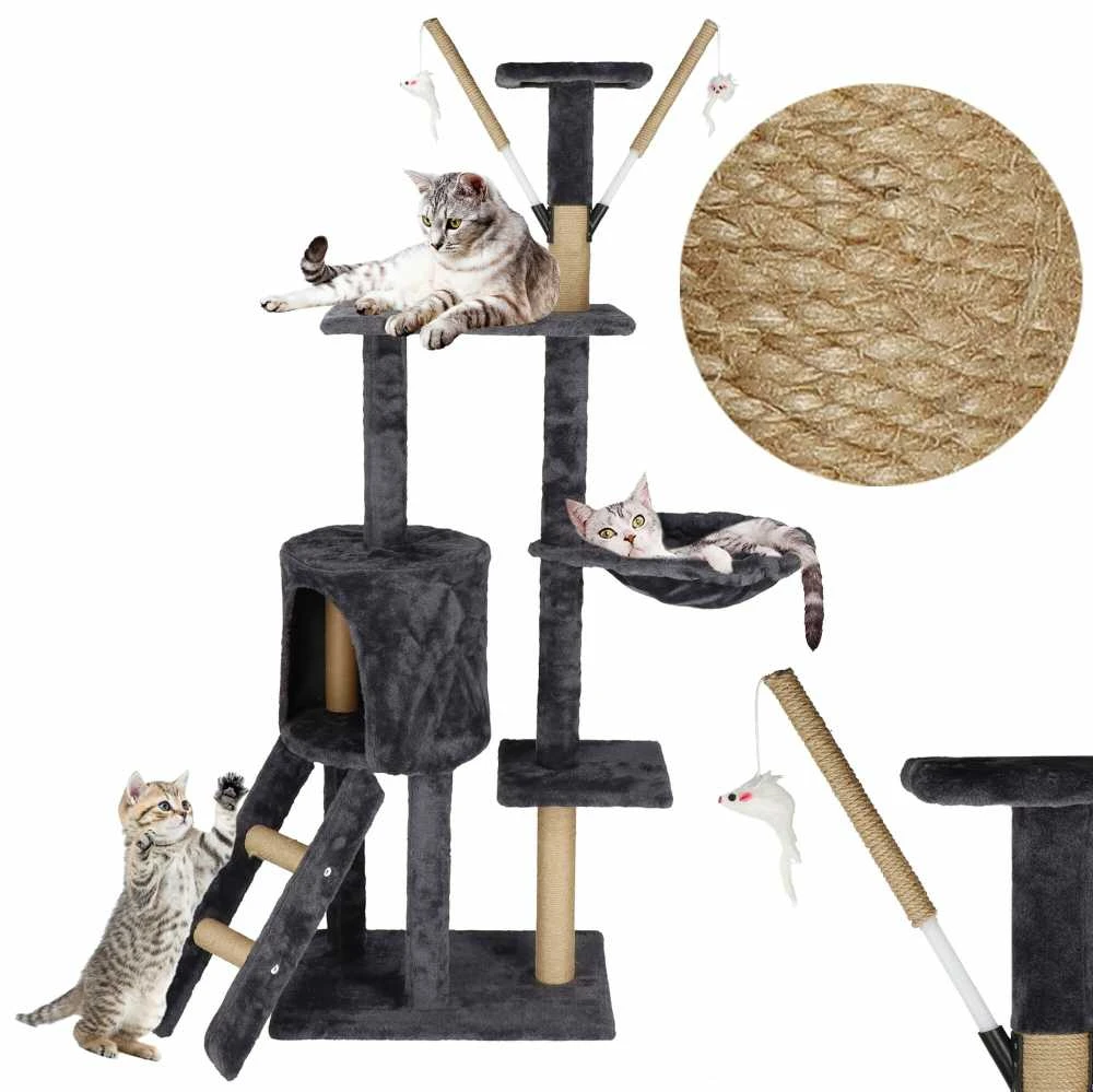 Kačių draskyklė Springos Multi-Level Cat House, 90 cm x 35 cm x 145