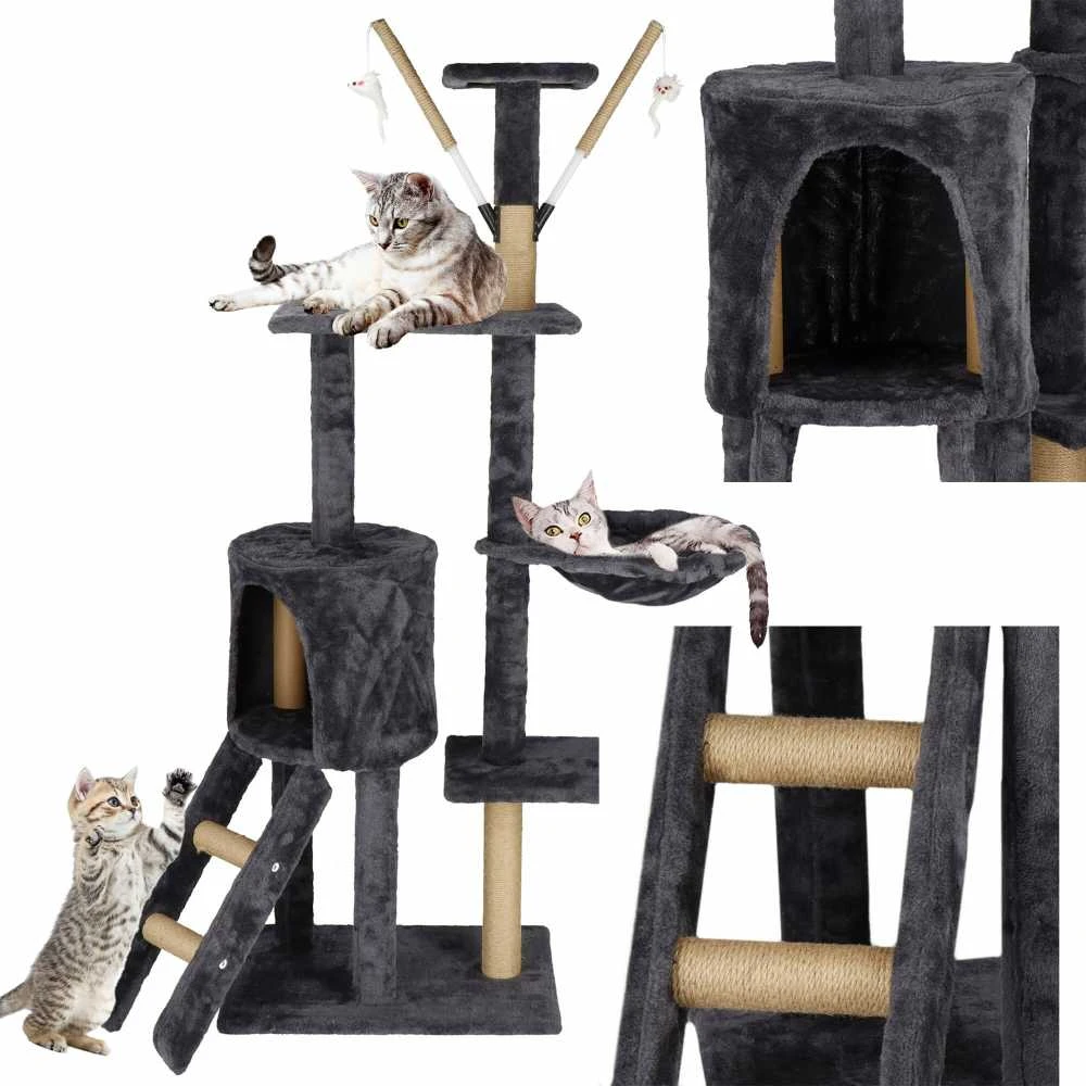 Kačių draskyklė Springos Multi-Level Cat House, 90 cm x 35 cm x 145