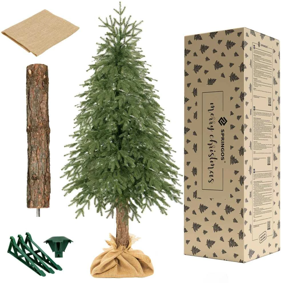 Dirbtinė eglutė ant kamieno Springos LUX 220 cm