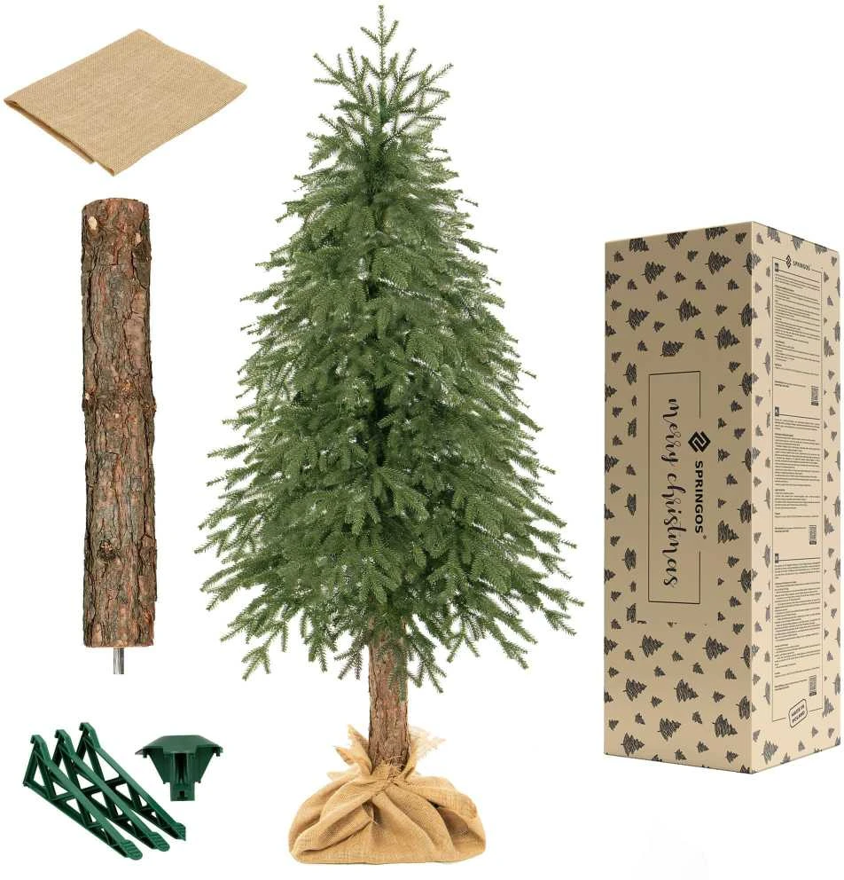 Dirbtinė eglutė ant kamieno Springos LUX 220 cm