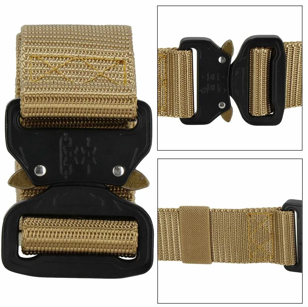 Taktinis diržas Springos CS0101 124 cm rudos spalvos